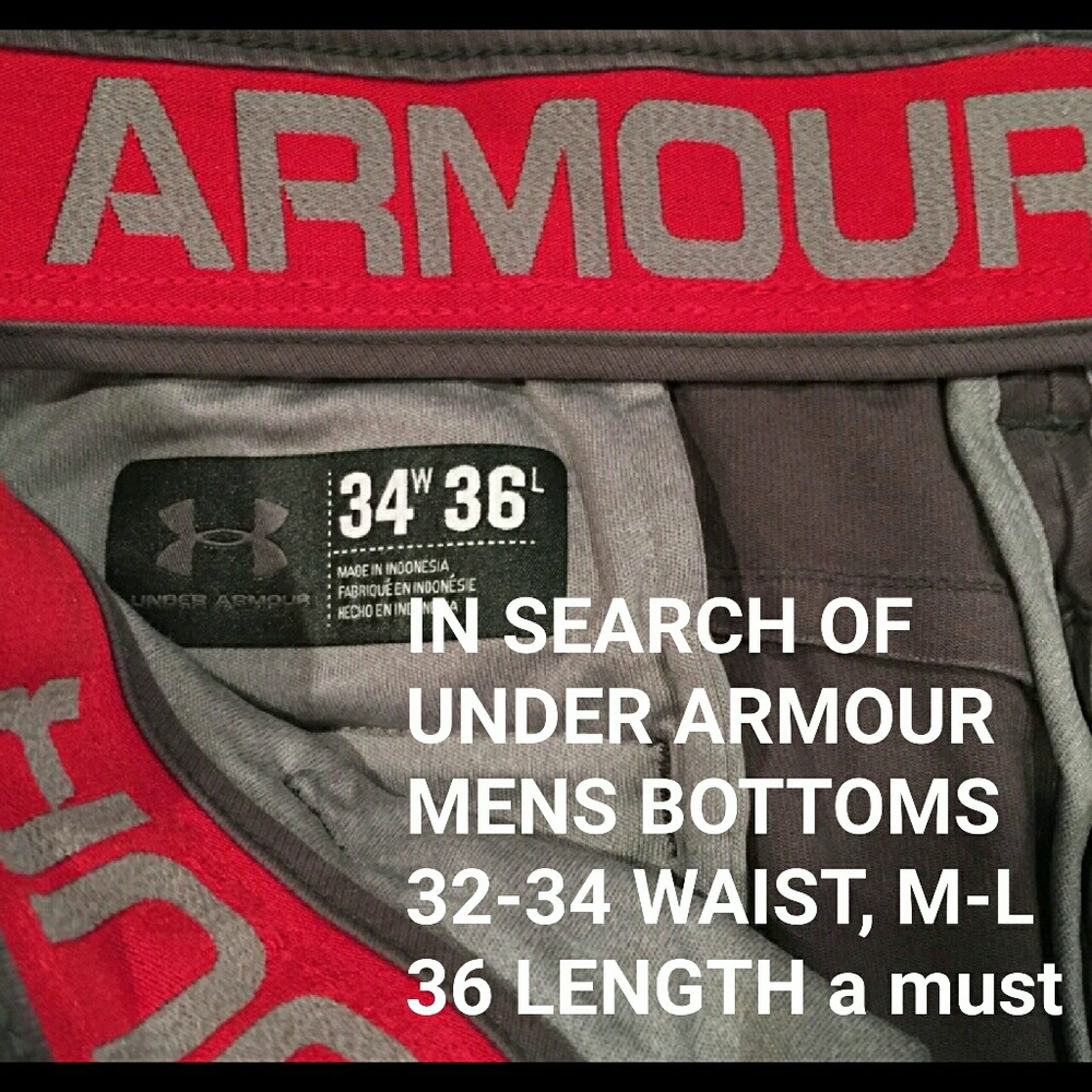 ISO
UNDER ARMOUR
MENS BOTTOMS